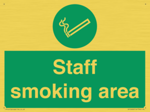 Staff smoking area
